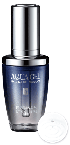 アクアゲルプラチナムBTXセラムとテクスチャー